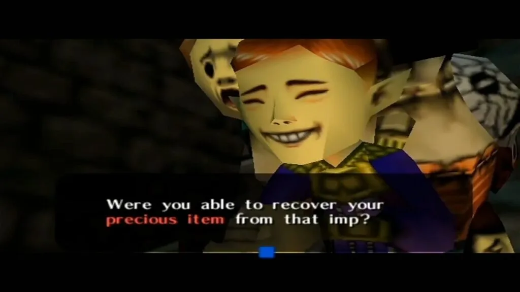 Majora's Mask Captura de pantalla de la máscara Deku