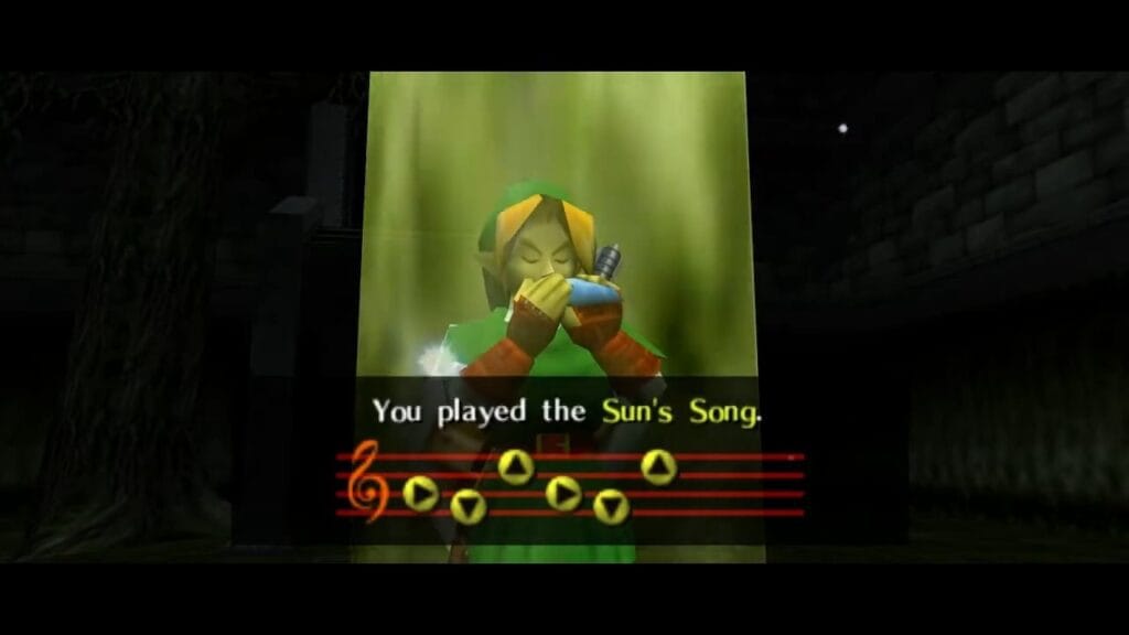 Ocarina of Time Schermata della procedura dettagliata del Tempio del Fuoco