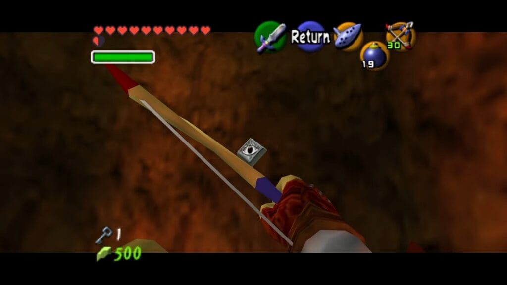 Ocarina of Time Schermata della procedura dettagliata del Tempio del Fuoco