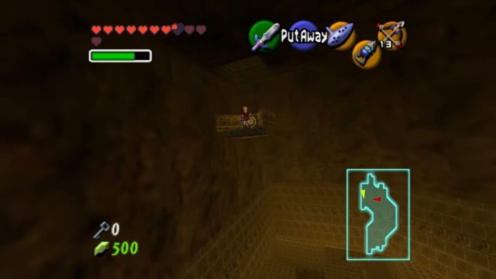 Ocarina of Time Schermata della procedura dettagliata del Tempio del Fuoco