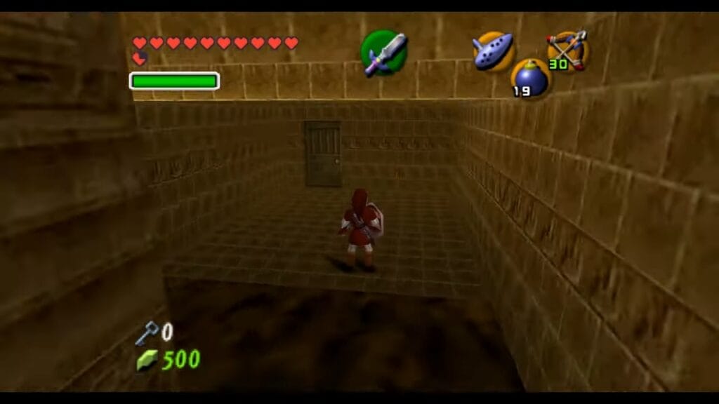 Ocarina of Time Schermata della procedura dettagliata del Tempio del Fuoco