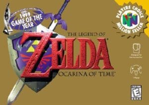 The Legend of Zelda: Ocarina of Time Box Artwork