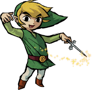 Official Artwork of Link from The Legend of Zelda: The Wind Waker