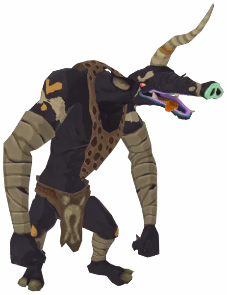 旷野之息中蓝色莫布林敌人的艺术作品