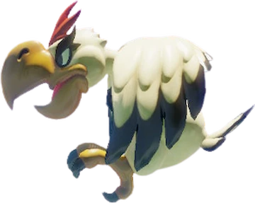 a cartoon bird with a black background