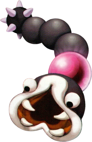 a cartoon character with a black background