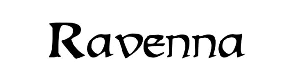Ravenna 风格字体示例