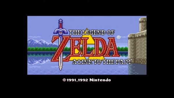 The Legend of Zelda SNES Title Screen