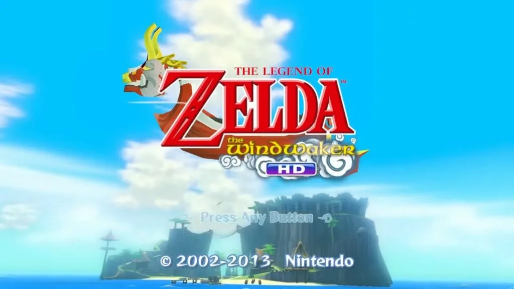 塞尔达传说:风之杖开始屏幕