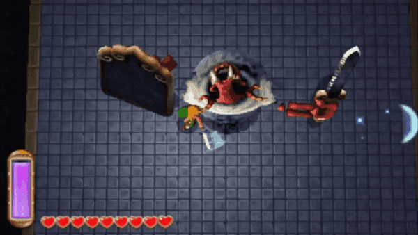 a video game screen with a cartoon character