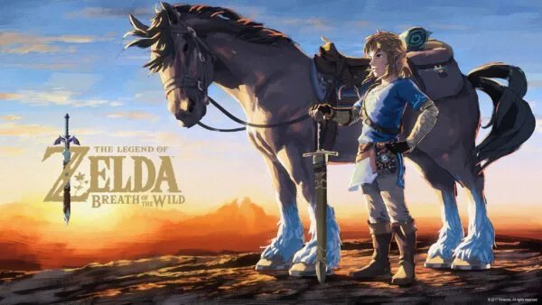 Breath of the Wild Official Wallpaper – Link + Horse wallpaper thumbnail