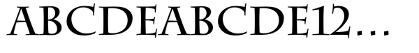Charlemagne 粗体字体示例