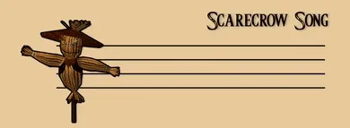 Las notas de la canción del espantapájaros las establece el jugador.