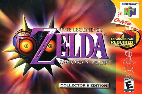 a video game box with text and images