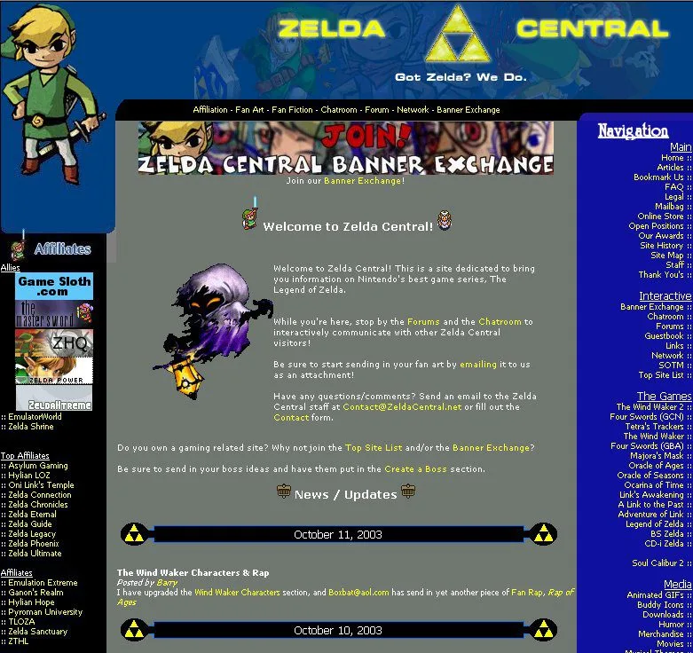 Zelda Central Versione: 3.0