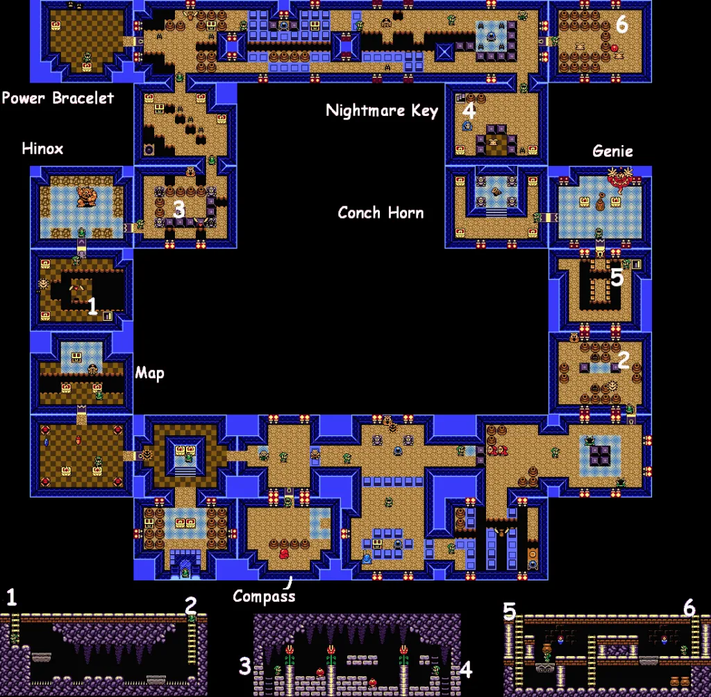 Mapa de la Gruta de las Botellas