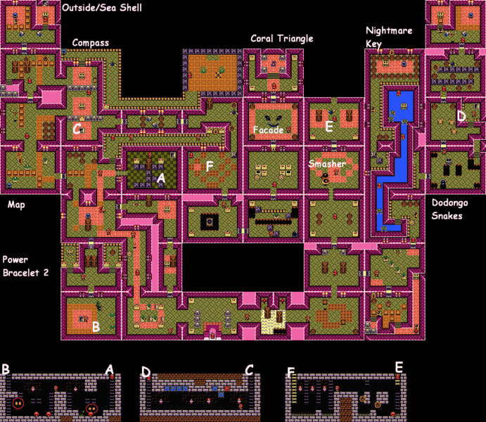 Link's Awakening Maps - Zelda Central