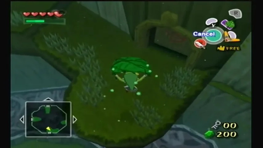 The Wind Waker Schermata della procedura dettagliata della Tabella del Tesoro n. 1