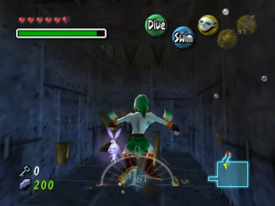 Majora's Mask Schermata della posizione della fata randagia del tempio di Great Bay