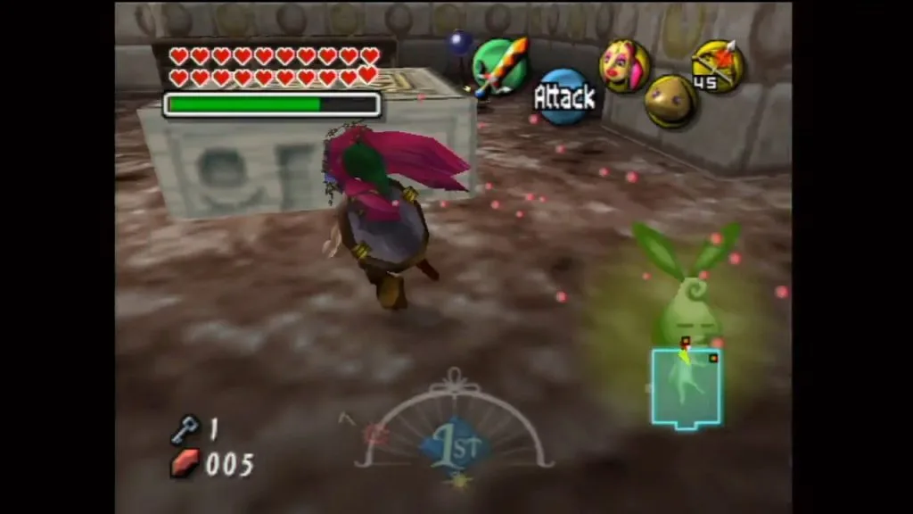 Majora's Mask Schermata della posizione della fata randagia del Tempio di Snowhead
