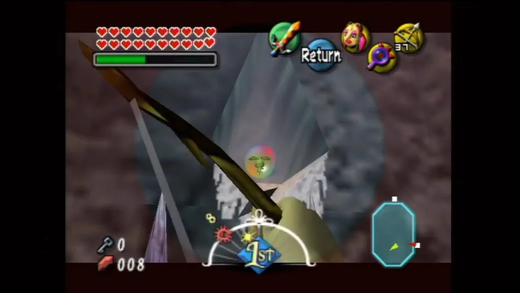 Majora's Mask Schermata della posizione della fata randagia del Tempio di Snowhead