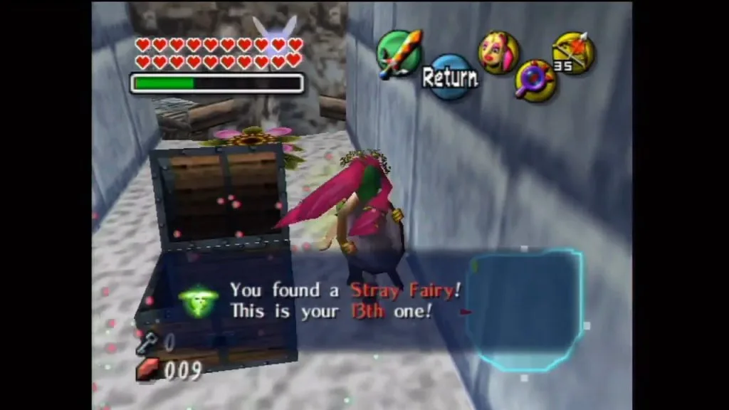 Majora's Mask Schermata della posizione della fata randagia del Tempio di Snowhead