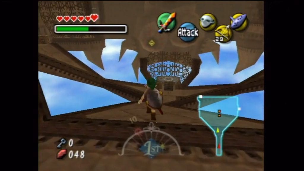Majora's Mask Stone Tower Temple Stray Fairy Location Screen Shot