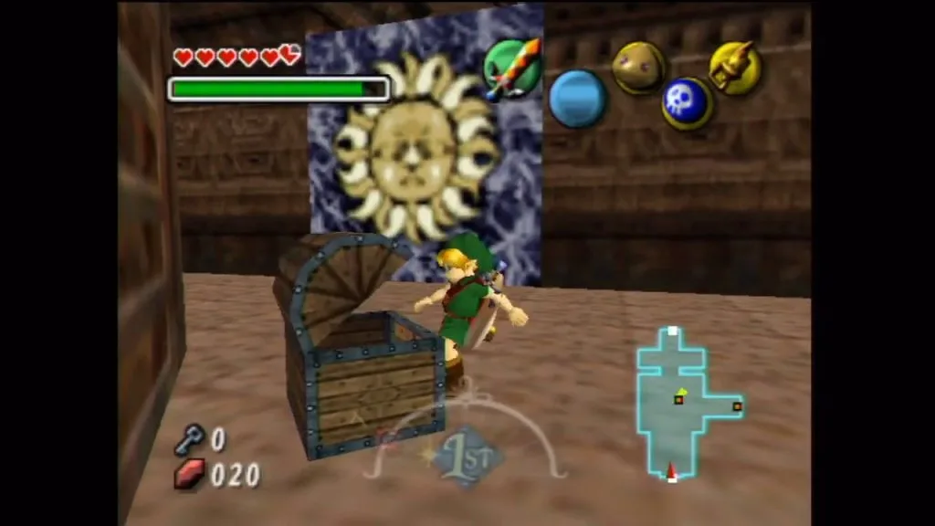 Majora's Mask Schermata della posizione della fata randagia del tempio della torre di pietra