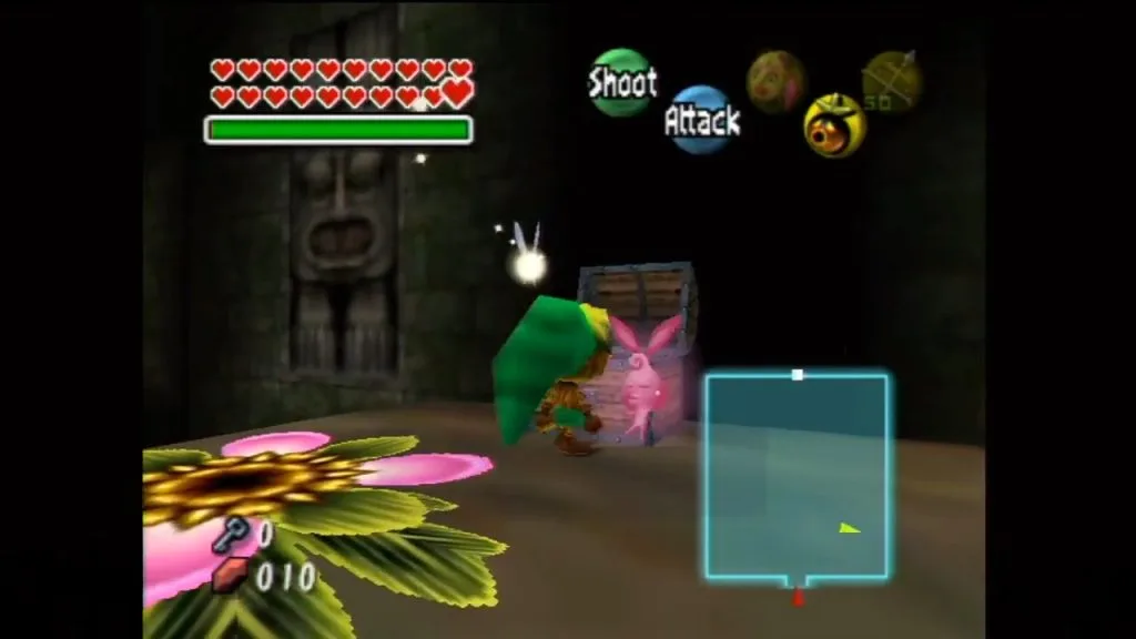 Majora's Mask Schermata della posizione della fata randagia di Woodfall
