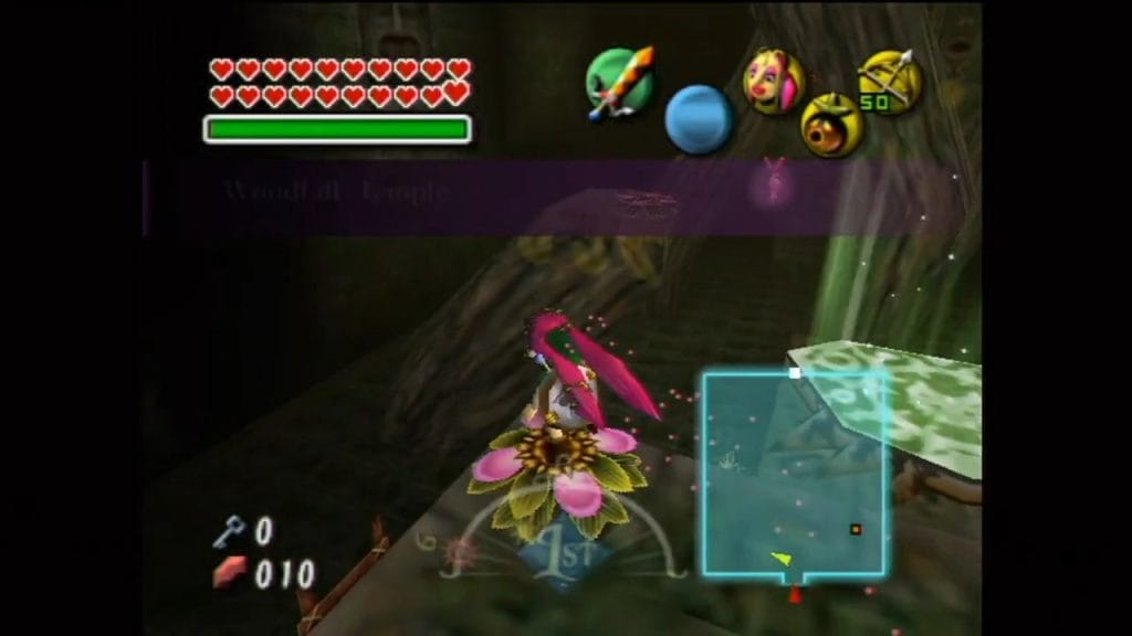 Majora's Mask Woodfall Stray Fairy Location Screen Shot