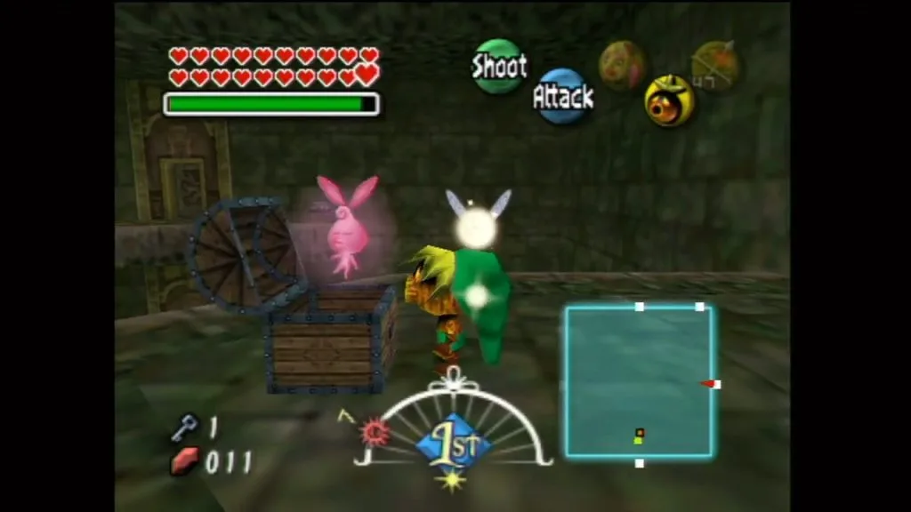 Majora's Mask Schermata della posizione della fata randagia di Woodfall