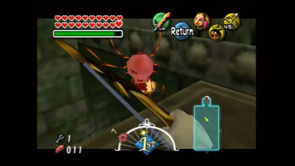 Majora's Mask Schermata della posizione della fata randagia di Woodfall