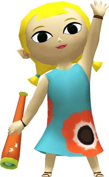 风之杖的 Aryll 雕像模型