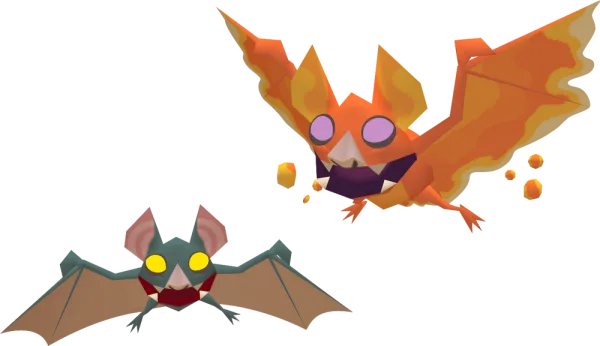 风之杖的 Keese (Fire Keese) 雕像模型