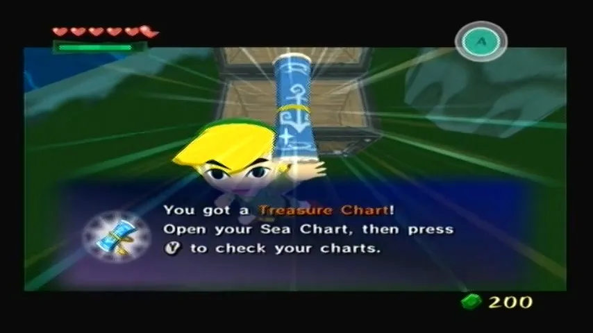 The Wind Waker Schermata della tabella del tesoro n. 25