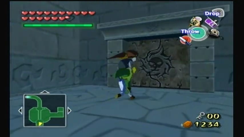 The Wind Waker Schermata della procedura dettagliata di Earth Temple