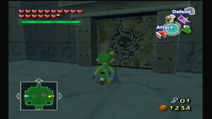 The Wind Waker Schermata della procedura dettagliata di Earth Temple