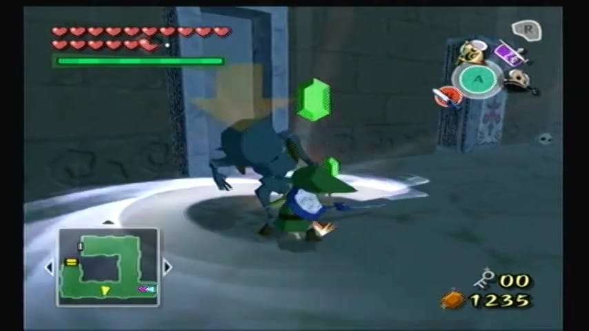 The Wind Waker Schermata della procedura dettagliata di Earth Temple