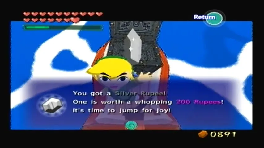 The Wind Waker Schermata della procedura dettagliata della Tabella del Tesoro n. 36