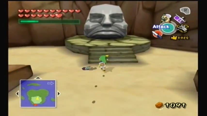 The Wind Waker Schermata della procedura dettagliata di Headstone Island