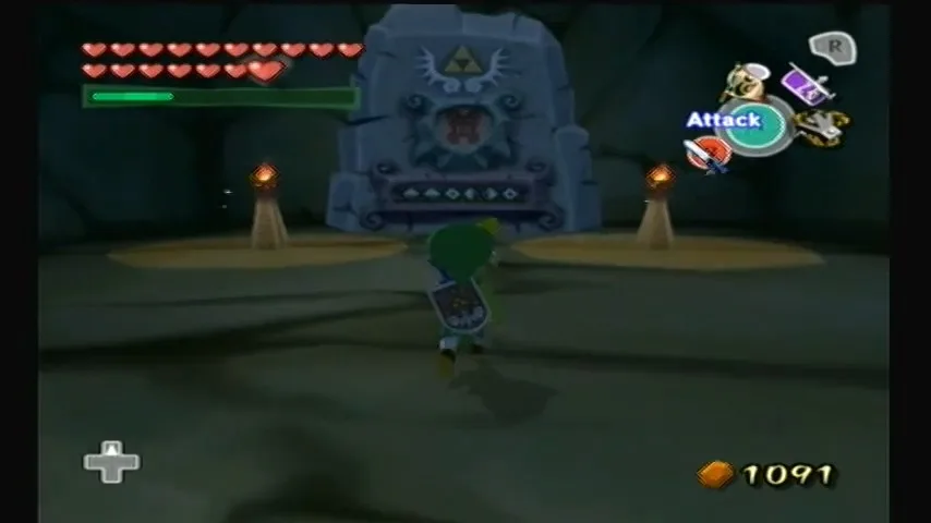 The Wind Waker Schermata di guida alla canzone lirica di Earth God