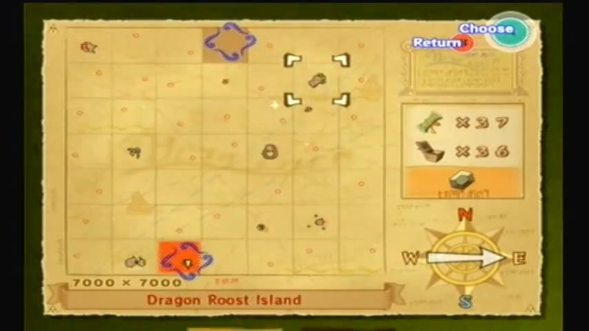 The Wind Waker Schermata della guida completa di Dragon Roost Island