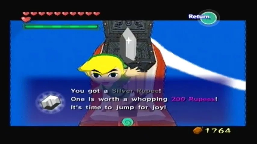 The Wind Waker Schermata della procedura dettagliata della Tabella del Tesoro n. 40