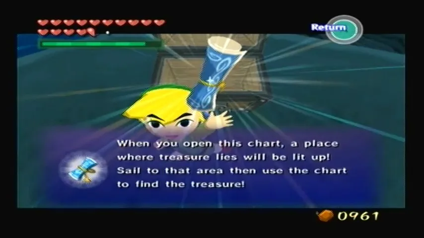 The Wind Waker Schermata della procedura dettagliata della Tabella del Tesoro n. 32