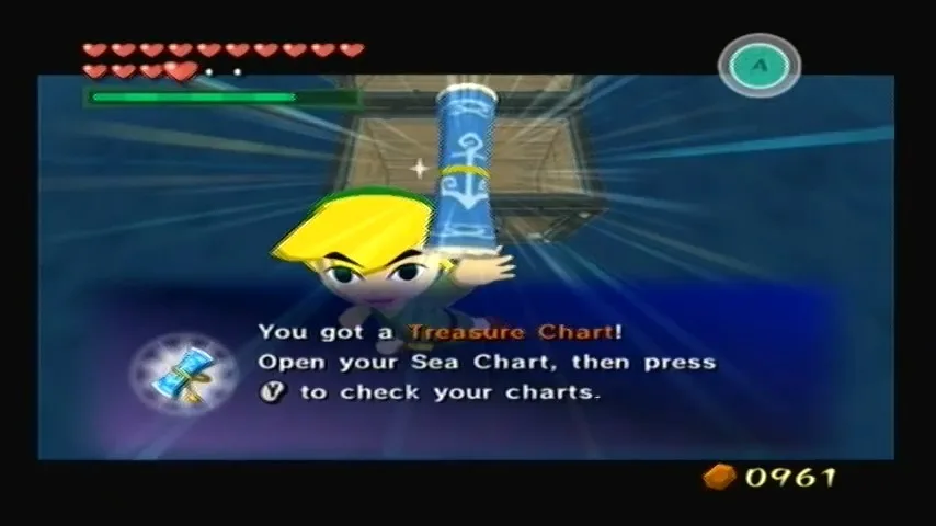 The Wind Waker Schermata della procedura dettagliata della Tabella del Tesoro n. 41