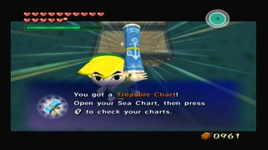 The Wind Waker Schermata della procedura dettagliata della Tabella del Tesoro n. 26