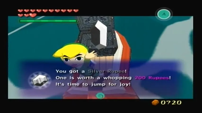 The Wind Waker Schermata della procedura dettagliata della Tabella del Tesoro n. 6