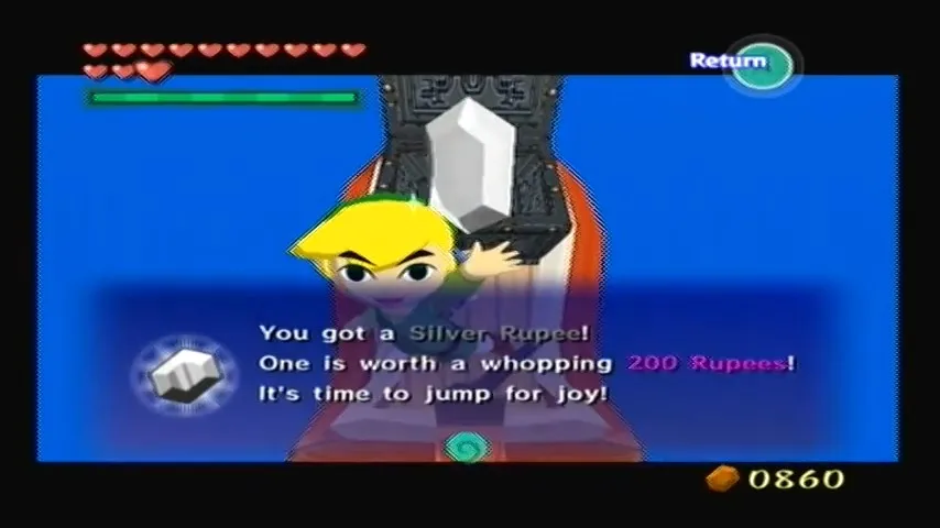 The Wind Waker Schermata della procedura dettagliata della Tabella del Tesoro n. 37