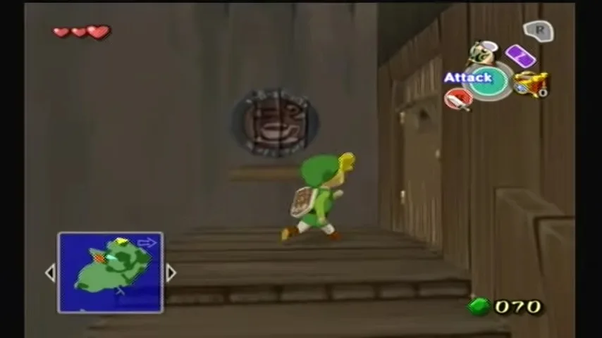 The Wind Waker Captura de pantalla del tutorial
