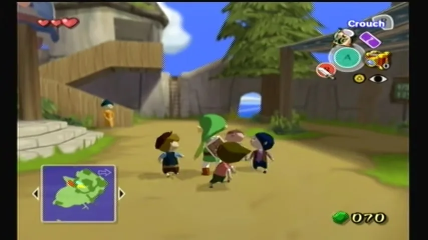 The Wind Waker Captura de pantalla del tutorial